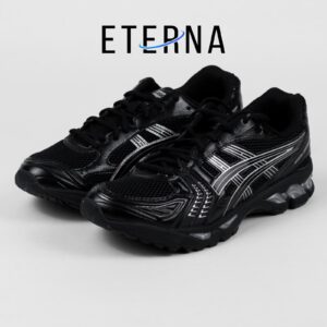 Sepatu Asics Gel Kayano 14 Black Silver Sneakers Authentic