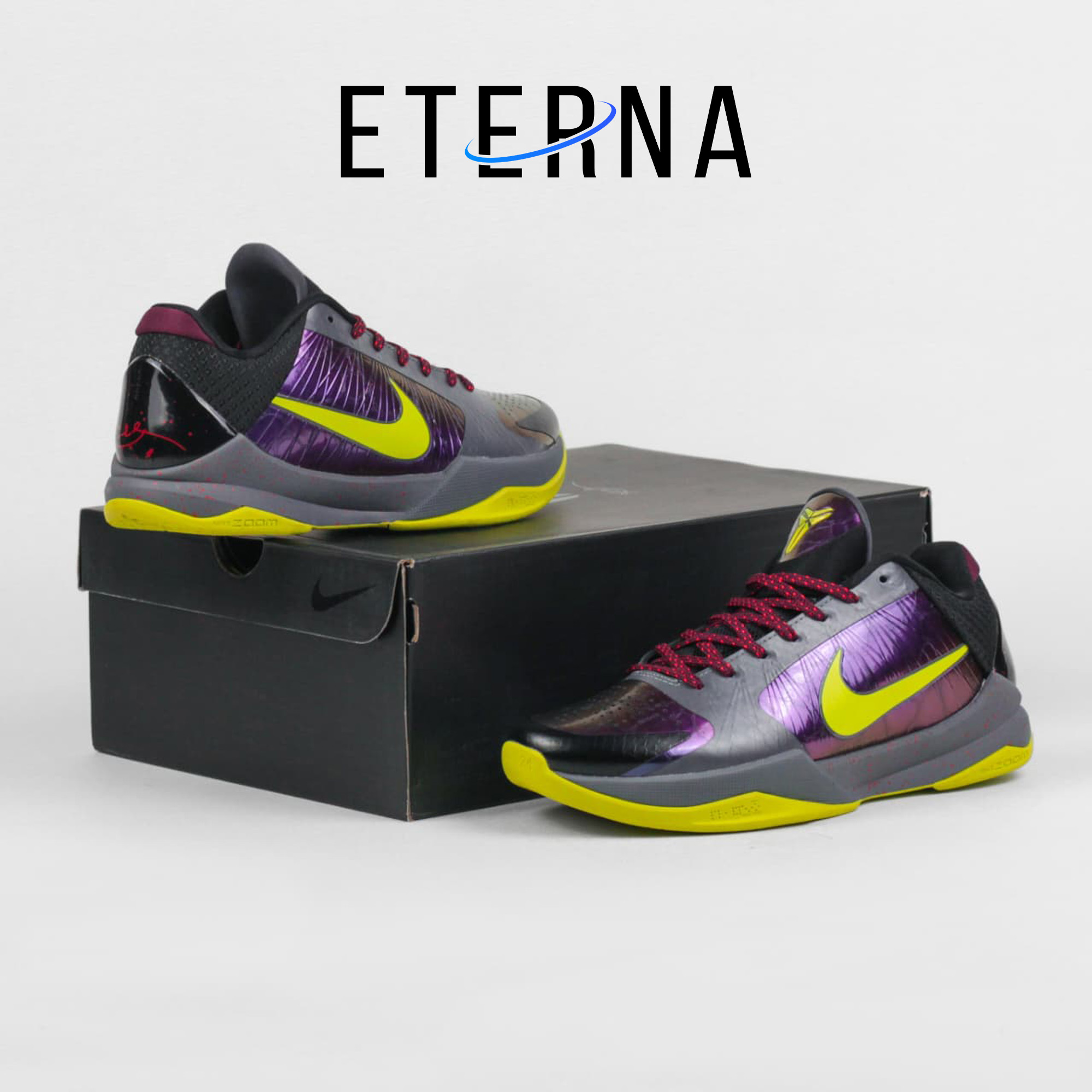 Sepatu Basket Zoom Kobe 5 Protro Chaos Alternate Black Sneakers Authentic - Image 5