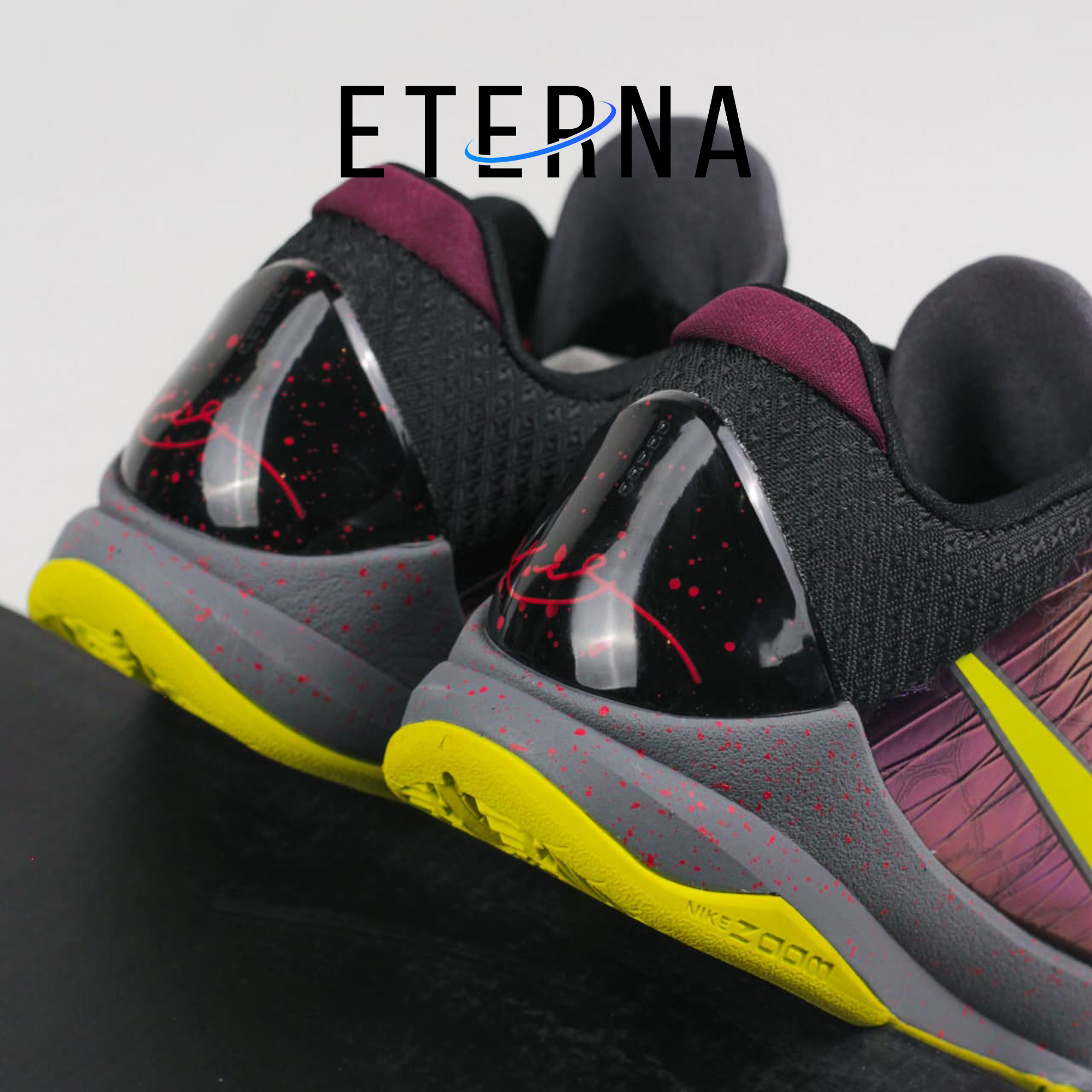 Sepatu Basket Zoom Kobe 5 Protro Chaos Alternate Black Sneakers Authentic - Image 4
