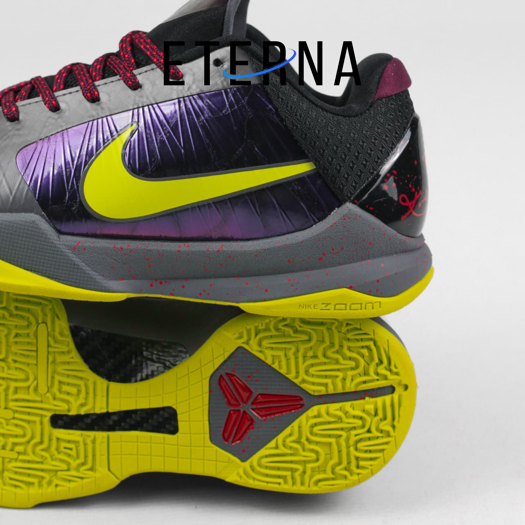 Sepatu Basket Zoom Kobe 5 Protro Chaos Alternate Black Sneakers Authentic - Image 3