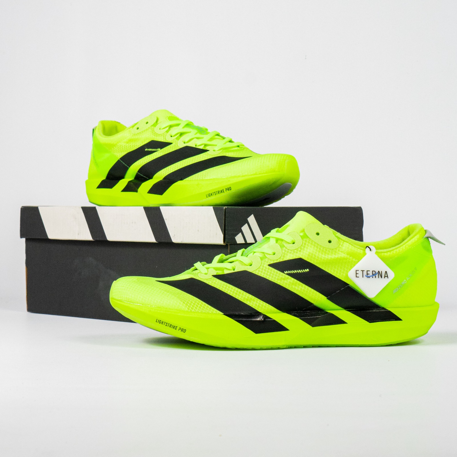 Sepatu Adidas Adizero Adios 9 Lucid Lemon Black Sneakers Authentic - Image 5
