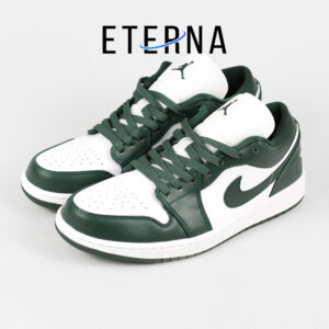 Sepatu Nike Air Jordan 1 Low Galactic Jade Green White Authentic Sneakers