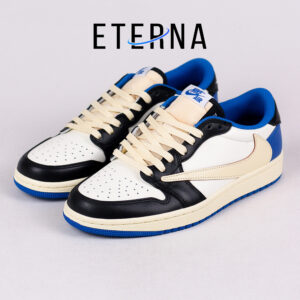 Nike Air Jordan 1 Low x Travis Scott x Fragment Blue White Black Authentic