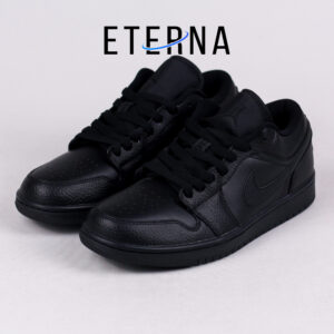 Sepatu Nike Air Jordan 1 Low Tripleblack Allblack Sneakers Casual Authentic