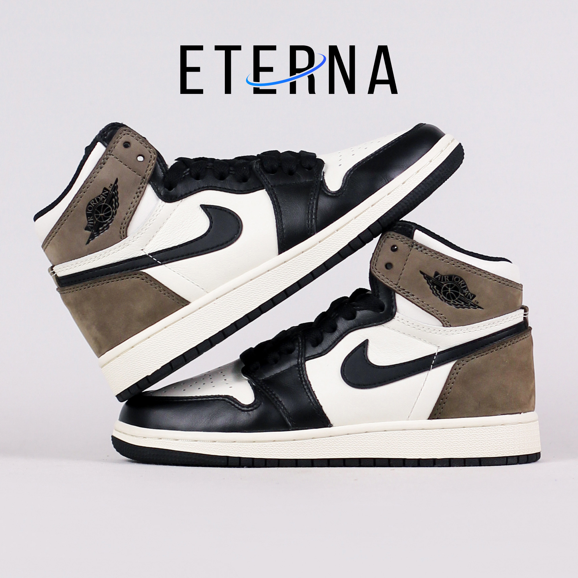 Nike Air Jordan 1 Retro OG High Dark Mocha Brown Black White Authentic - Image 2