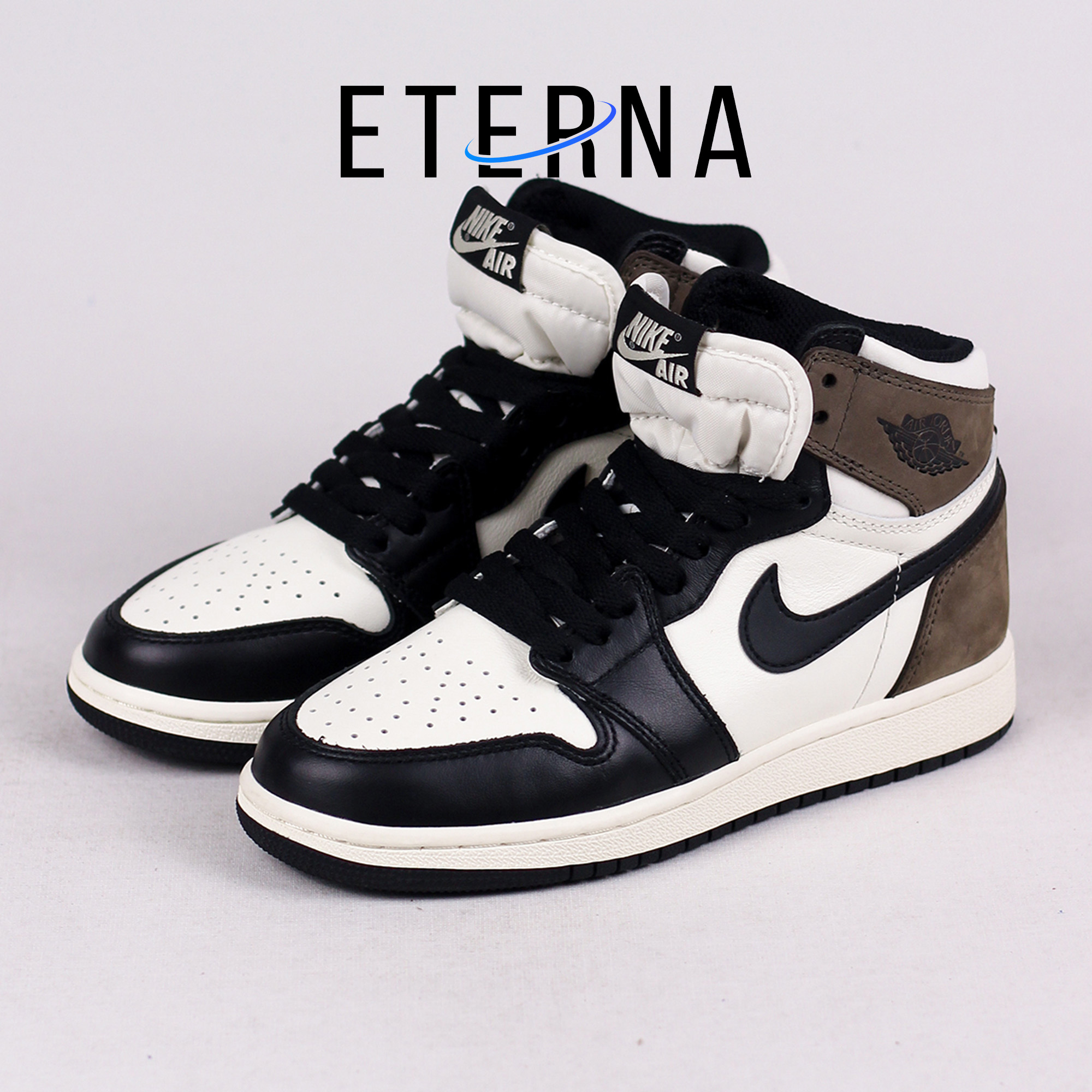 Nike Air Jordan 1 Retro OG High Dark Mocha Brown Black White Authentic