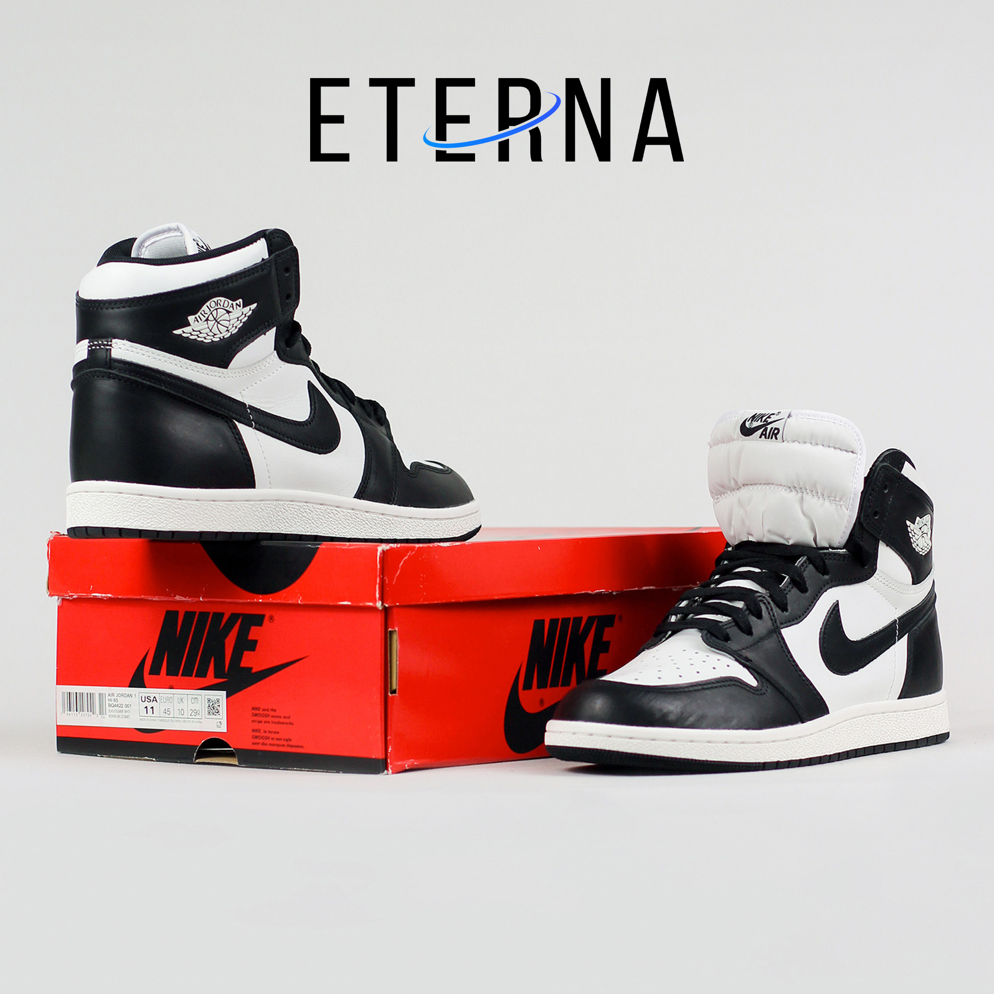 Nike Air Jordan 1 Retro High 85 Panda Black and White 2023 Blackwhite Authentic - Image 5