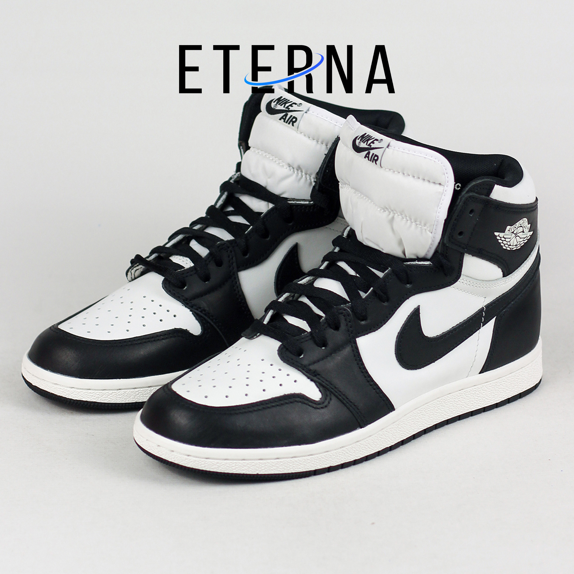 Nike Air Jordan 1 Retro High 85 Panda Black and White 2023 Blackwhite Authentic