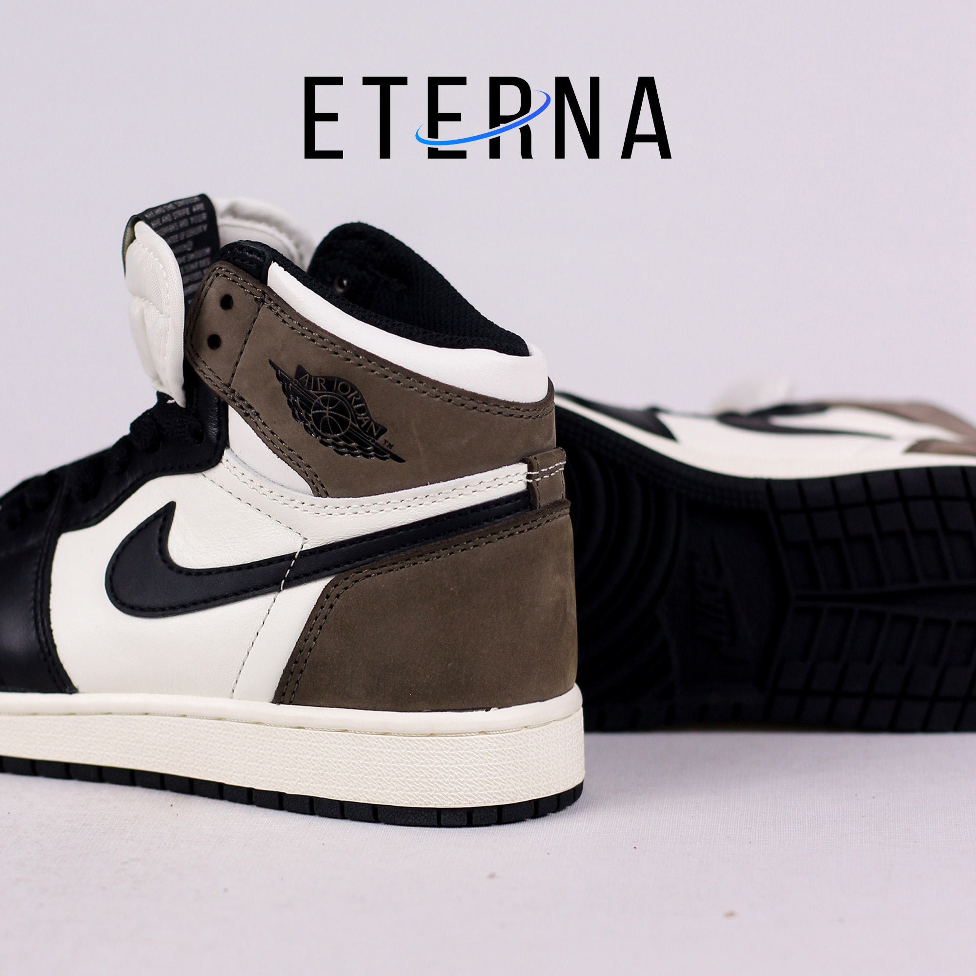 Nike Air Jordan 1 Retro OG High Dark Mocha Brown Black White Authentic - Image 3