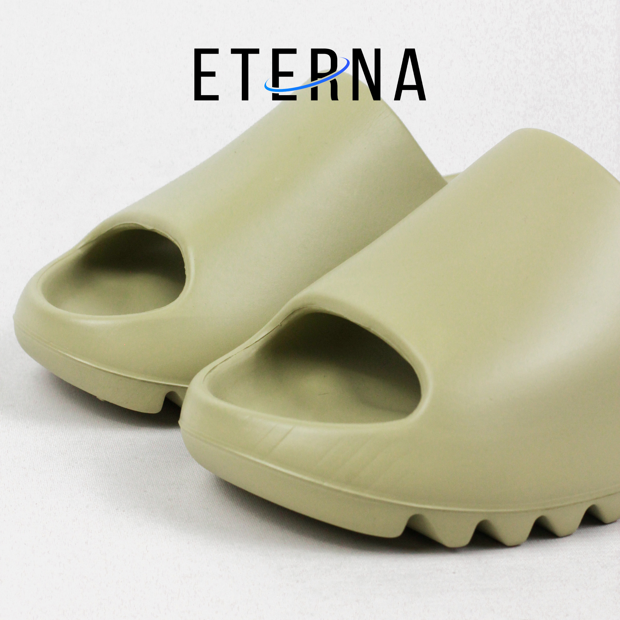Sendal Adidas Yeezy Slide Resin Green Olive Slides - Image 3