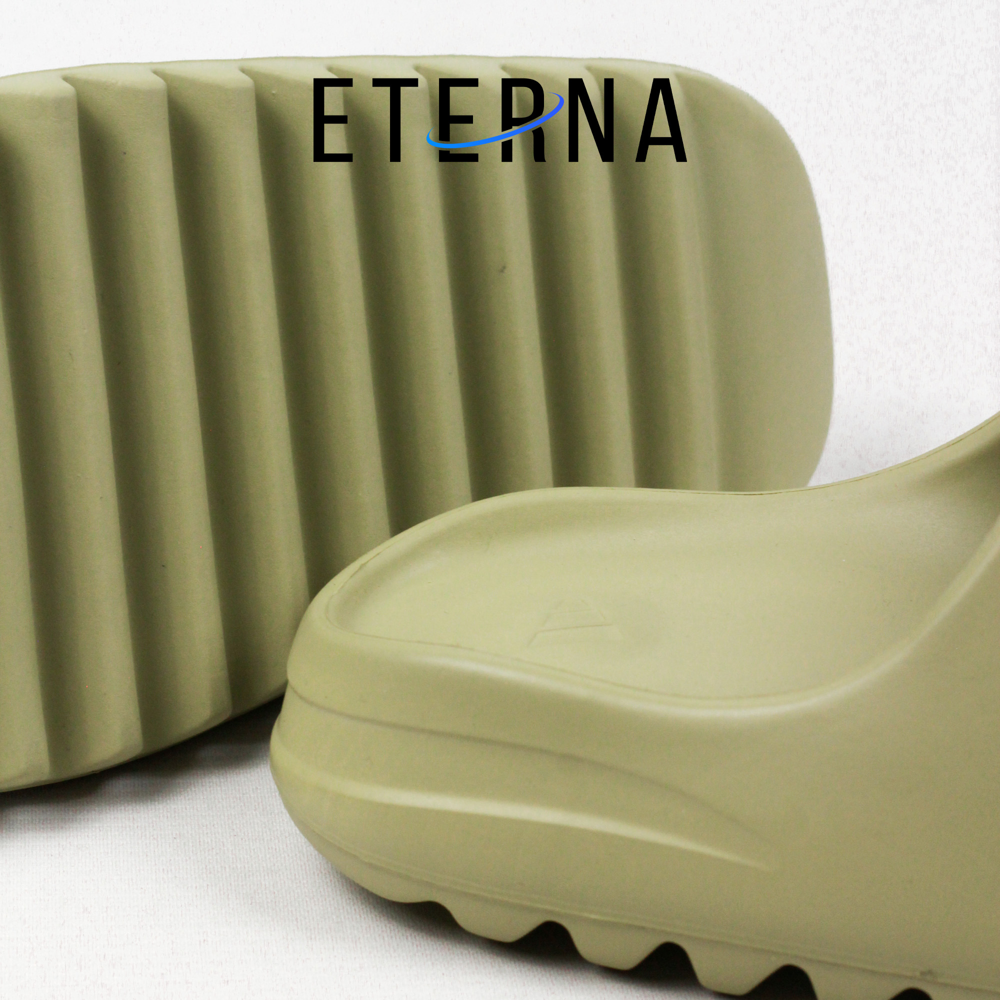 Sendal Adidas Yeezy Slide Resin Green Olive Slides - Image 4