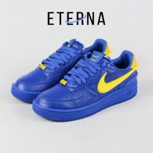 Sepatu Nike Air Force 1 Low AMBUSH Game Royal Blue Yellow Authentic