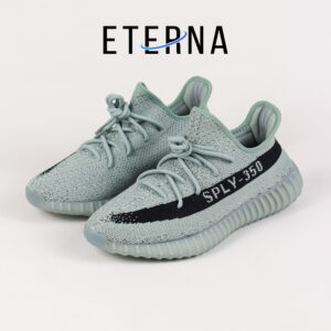 Sepatu Adidas Yeezy 350 Boost V2 Salt Green Black Sneakers Authentic