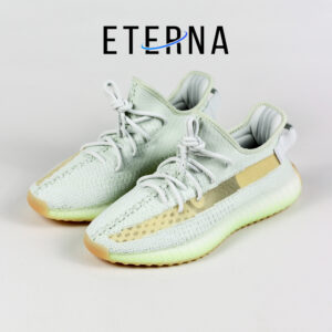 Sepatu Adidas Yeezy 350 Boost V2 Hyper Space White Green Sneakers Authentic