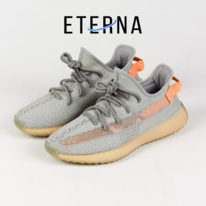 Sepatu Adidas Yeezy 350 Boost V2 True Form Grey Orange Sneakers Authentic