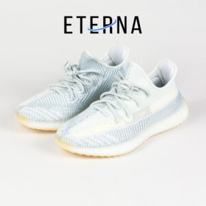 Sepatu Adidas Yeezy 350 Boost V2 Cloud White Blue Sneakers Authentic