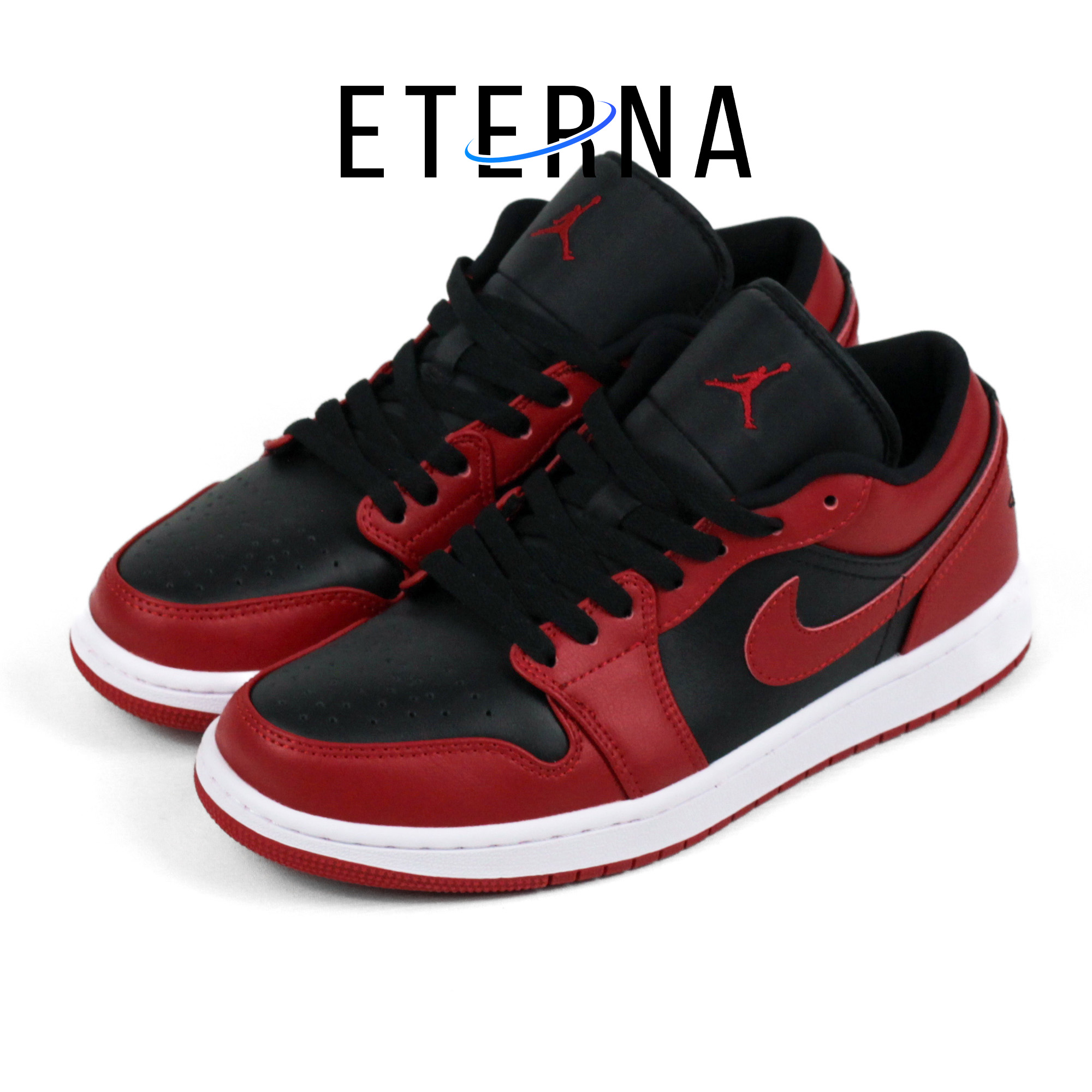 Nike Air Jordan 1 Low Black Varsity Red Reverse Bred