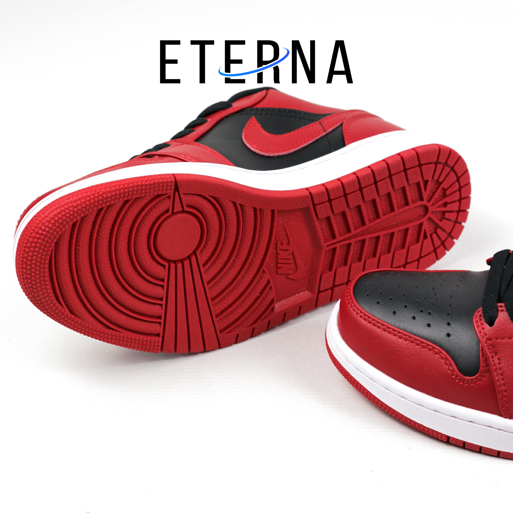 Nike Air Jordan 1 Low Black Varsity Red Reverse Bred - Image 3