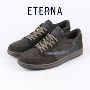 Nike Air Jordan 1 Low x Travis Scott Velvet Brown Sneakers Authentic