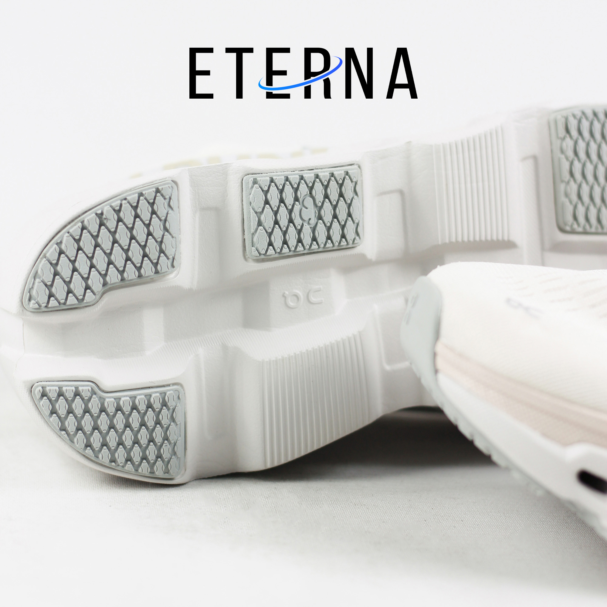 Sepatu On Cloudmonster 2 Sand Frost Beige White Sneakers Authentic - Image 3