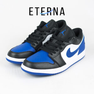 Sepatu Nike Air Jordan 1 Low Alternate Royal Toe Royal Blue Authentic