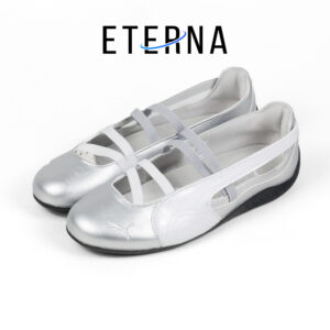 Sepatu Speedcat Ballet Silver White Black Sneakers Authentic