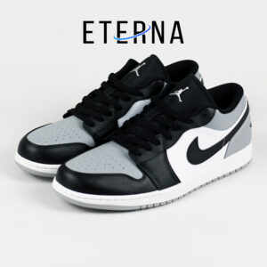 Nike Air Jordan 1 Low Shadow Toe 2022 Black Grey White Authentic