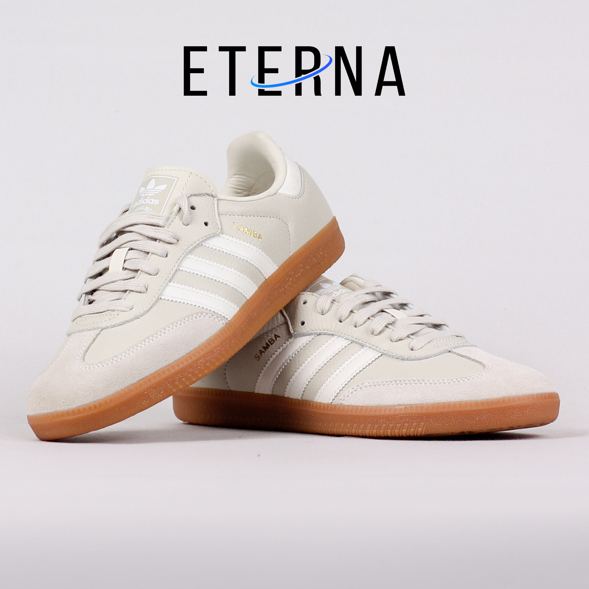 Sepatu Adidas Samba OG Aluminum Gum White Sneakers Authentic - Image 5