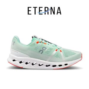 Sepatu On Running On Cloudsurfer Creek White Green Sneakers Authentic