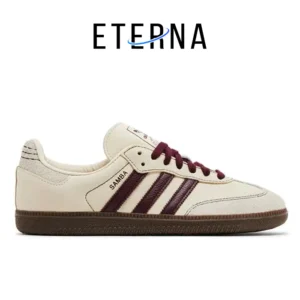 Sepatu Adidas Samba OG Wonder White Maroon Putty Grey Sneakers Authentic
