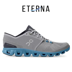 Sepatu On Running On Cloud X2 Alloy Grey Niagara Blue Sneakers Authentic