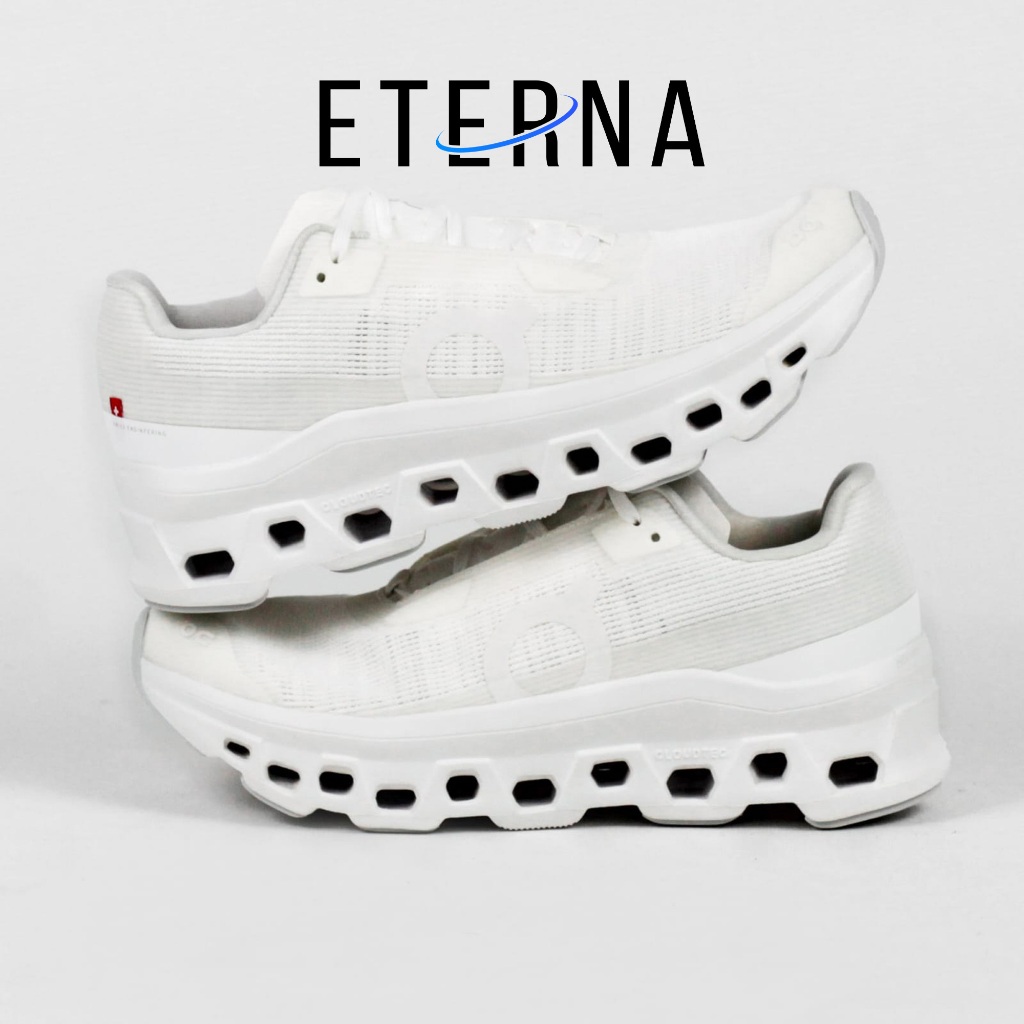 Sepatu On Running On Cloudmonster Void All White Sneakers Authentic - Image 2