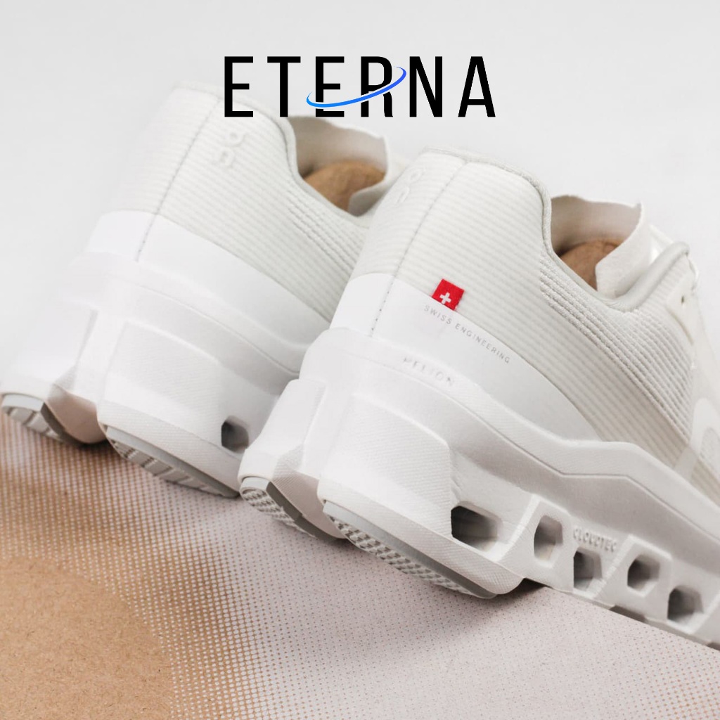 Sepatu On Running On Cloudmonster Void All White Sneakers Authentic - Image 4