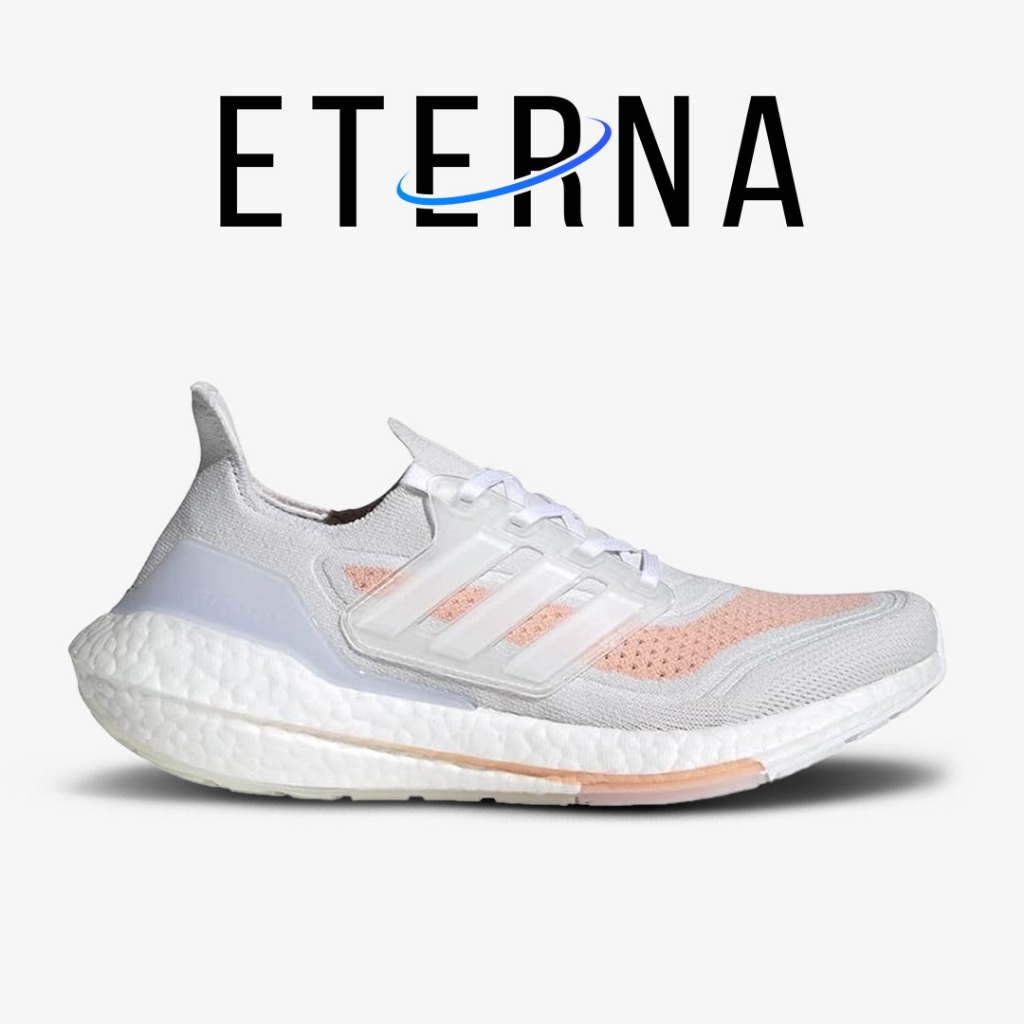 Adidas Ultraboost 21 2021 Crystal White Glow Pink Authentic