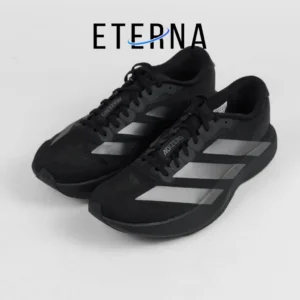 Sepatu Adizero EVO SL Black Silver Iron Metallic Sneakers Authentic