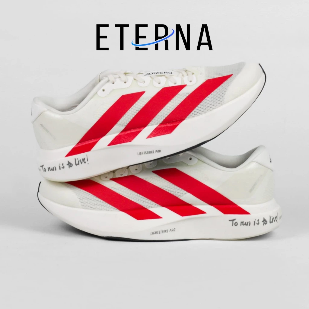 Sepatu Adizero EVO SL White Red To Run is To Live Sneakers Authentic - Image 4