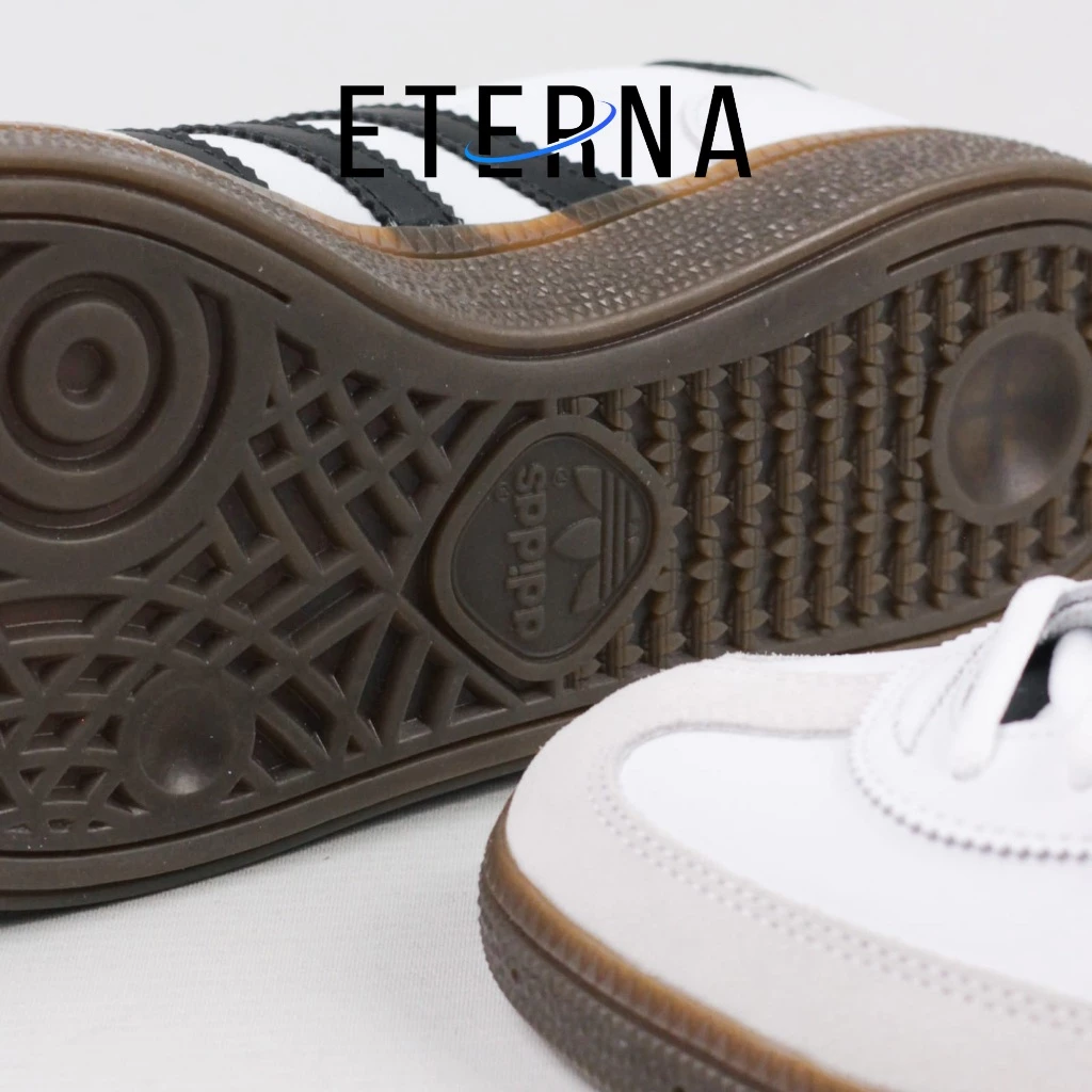 Sepatu Adidas Handball Spezial White Black Leather Sneakers Authentic - Image 3