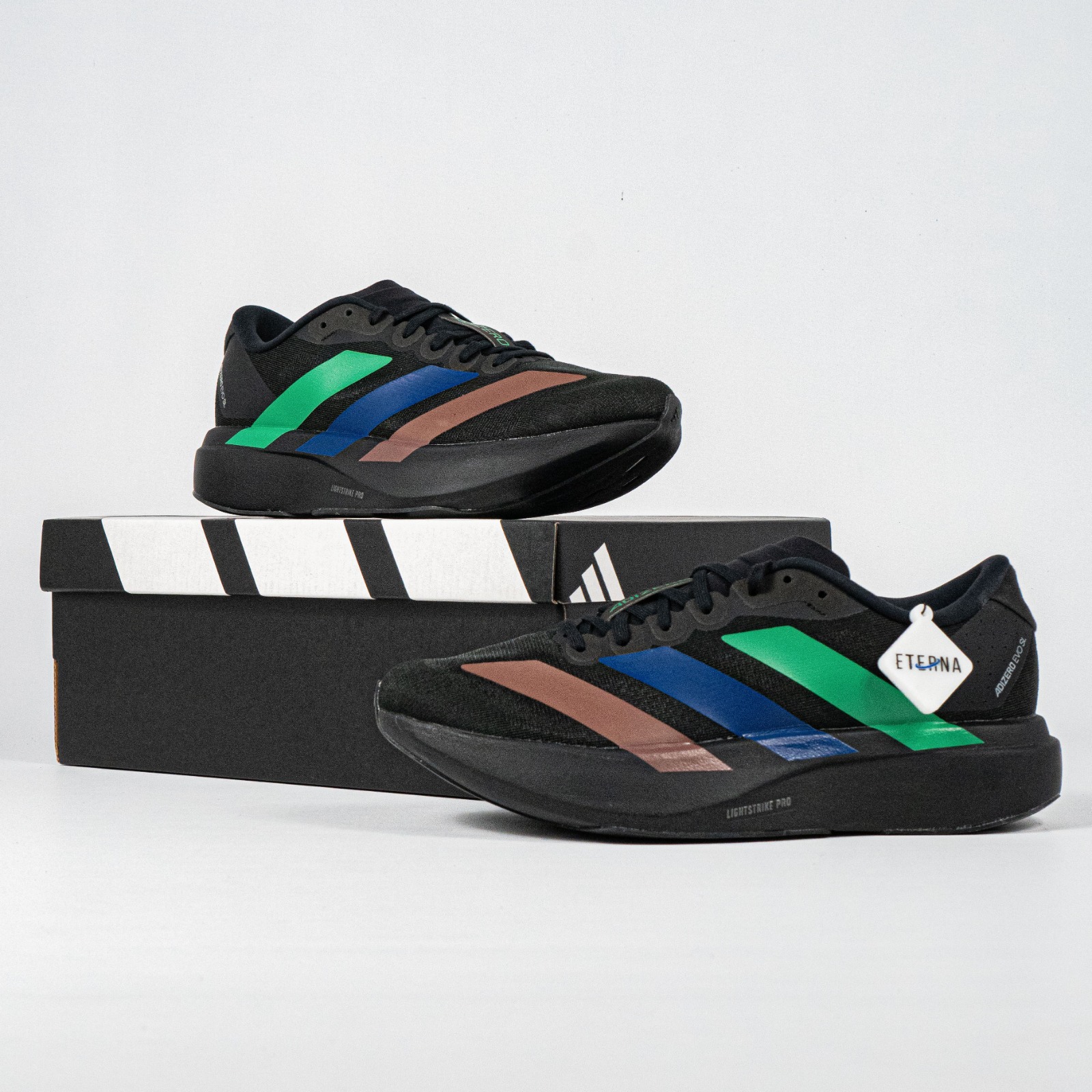 Sepatu Adidas Adizero EVO SL Black Pharrel Williams Black Sneakers Authentic - Image 5