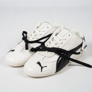 Sepatu Puma Speedcat x ROSE Leather Women White Black Laces Sneakers Authentic