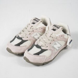 Sepatu Anak NB New Balance x Miu Miu Beige Cream Kids Sneakers