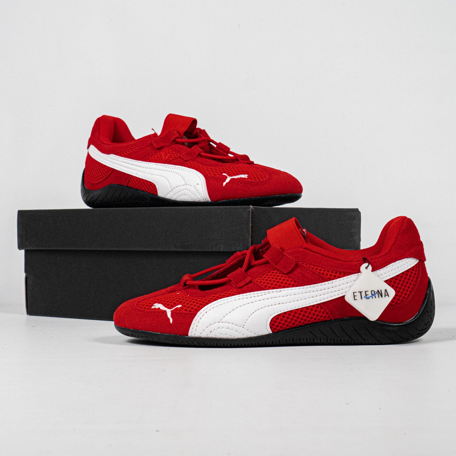 Sepatu Puma Speedcat GO Red White Sneakers Authentic - Image 4