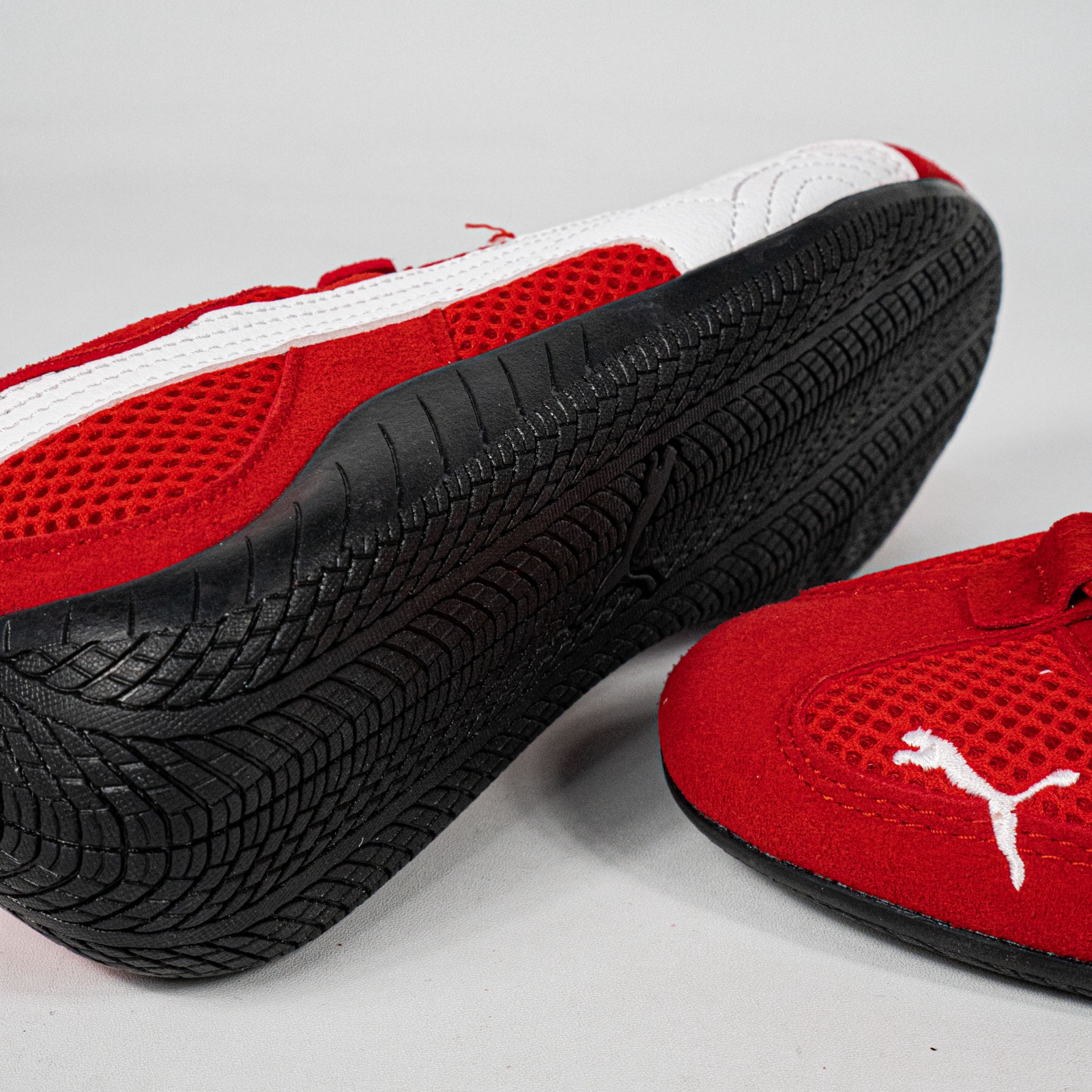 Sepatu Puma Speedcat GO Red White Sneakers Authentic - Image 3