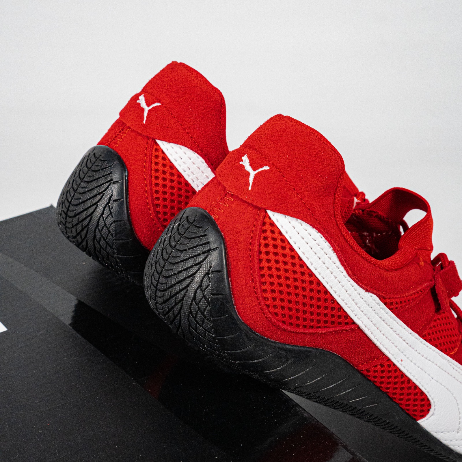 Sepatu Puma Speedcat GO Red White Sneakers Authentic - Image 2