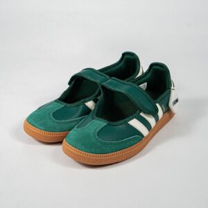 Sepatu Adidas Samba Jane Green White Gum Sneakers Casual Olahraga Wanita Pria Outdoor Indoor