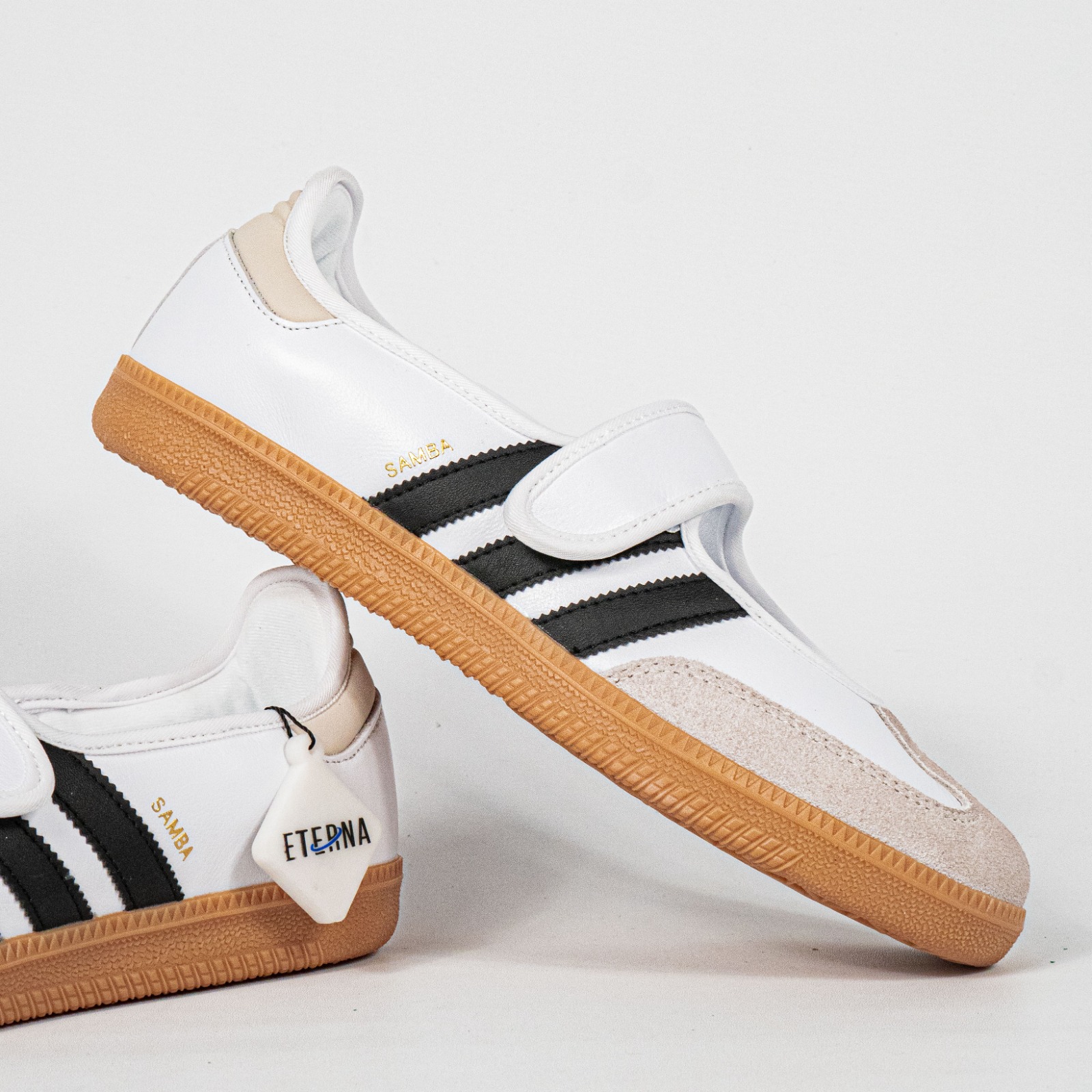 Sepatu Adidas Samba OG Mary Jane Cloud White Black Sneakers Authentic - Image 3