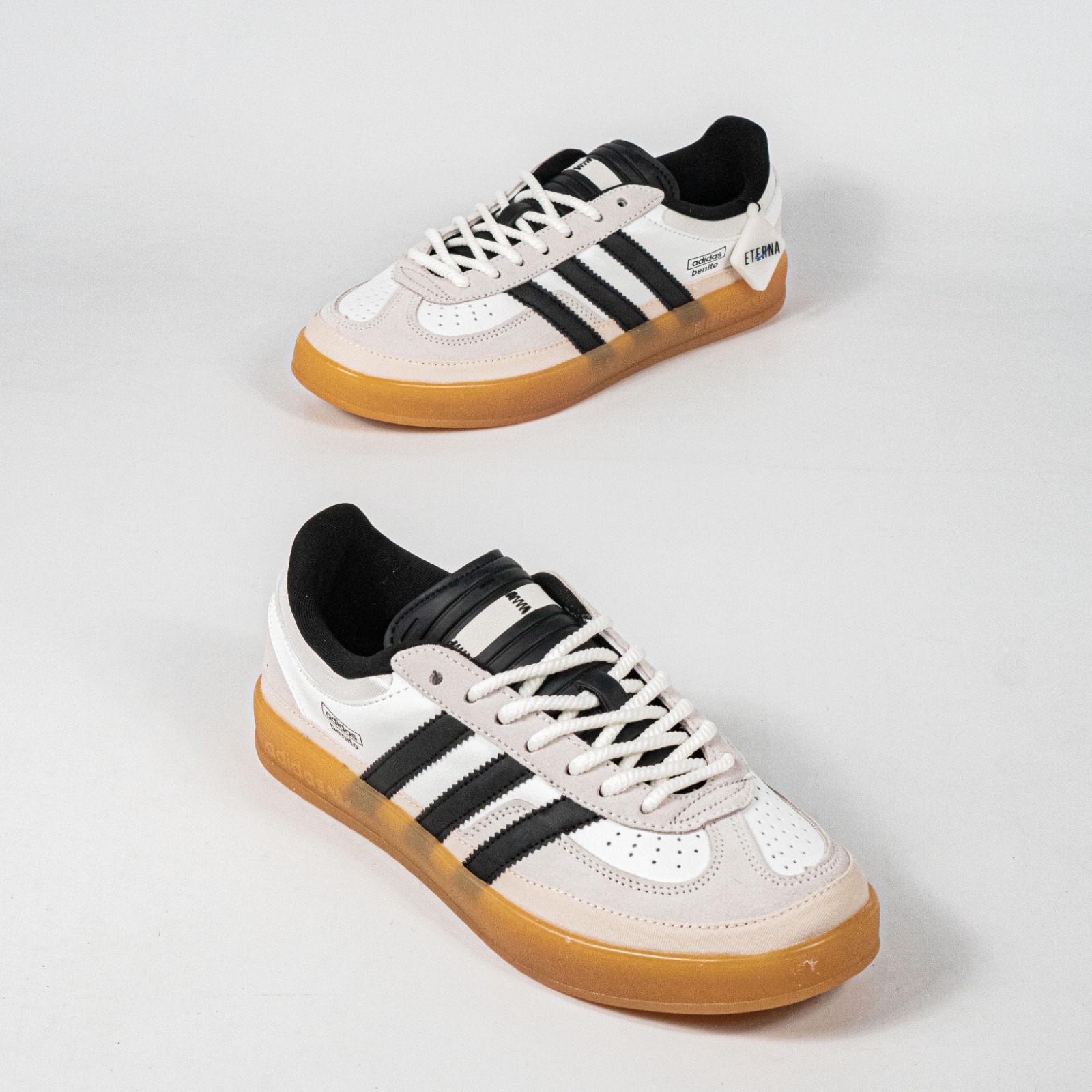 Sepatu Adidas Gazelle Indoor Bad Bunny White Black Gum Sneakers Casual Pria - Image 5