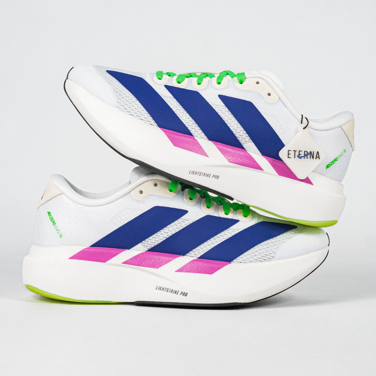 Sepatu Adidas Adizero EVO SL White Collegiate Purple Sneakers Casual Olahraga Running Wanita - Image 2