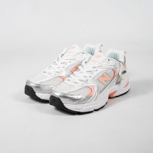 Sepatu New Balance 530 White Silver Pink Sneakers Casual Olahraga Wanita