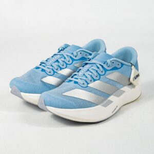 Sepatu Adidas Adizero EVO SL Glow Blue Silver Metallic White Sneakers Authentic