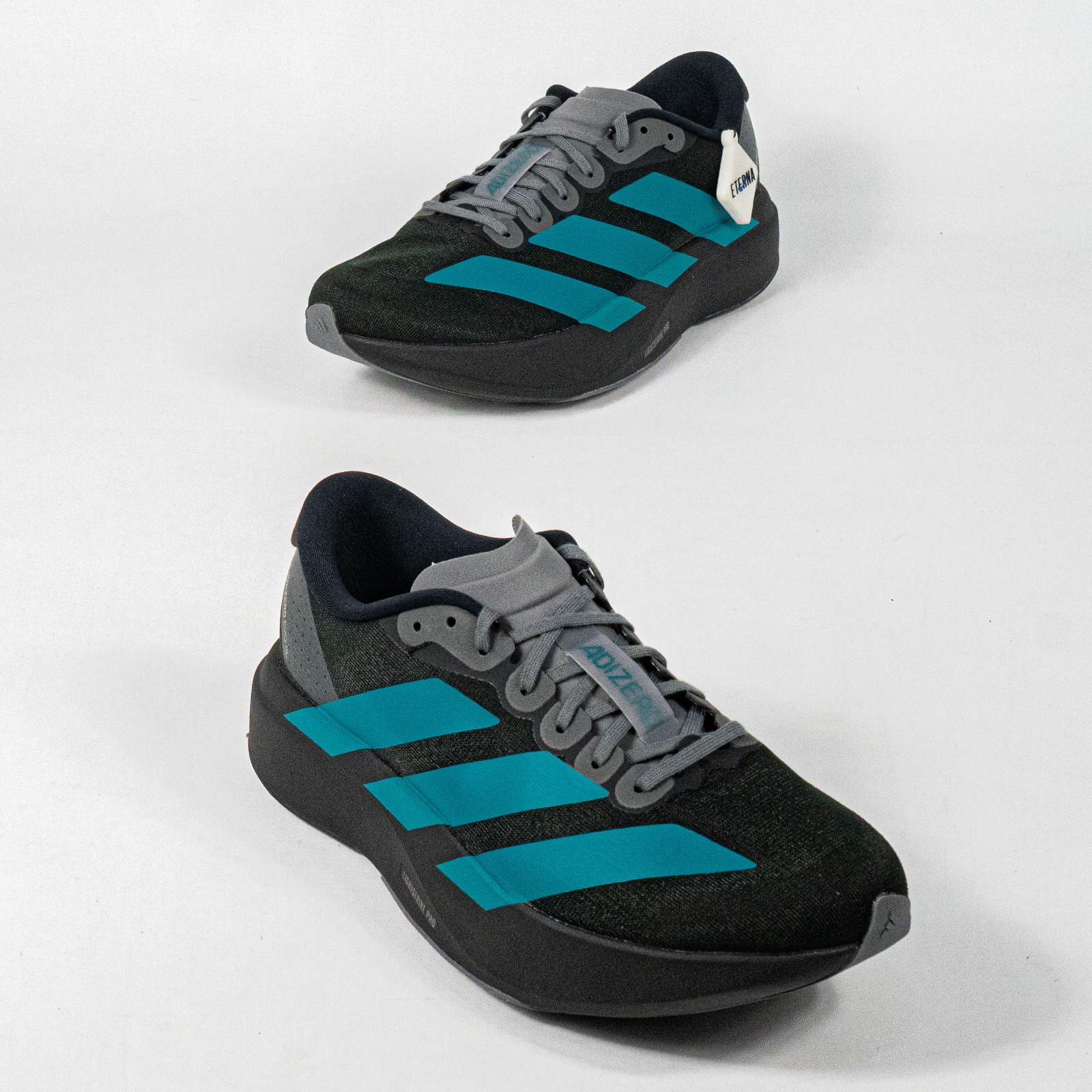 Sepatu Adidas Adizero EVO SL Black Pure Teal Sneakers Authentic - Image 4